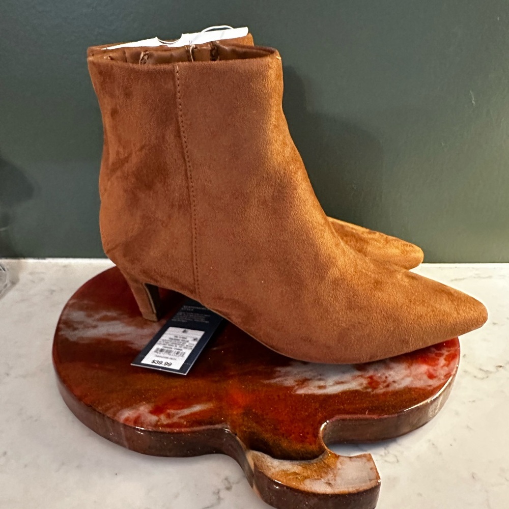 Brown Suede Ankle Boots